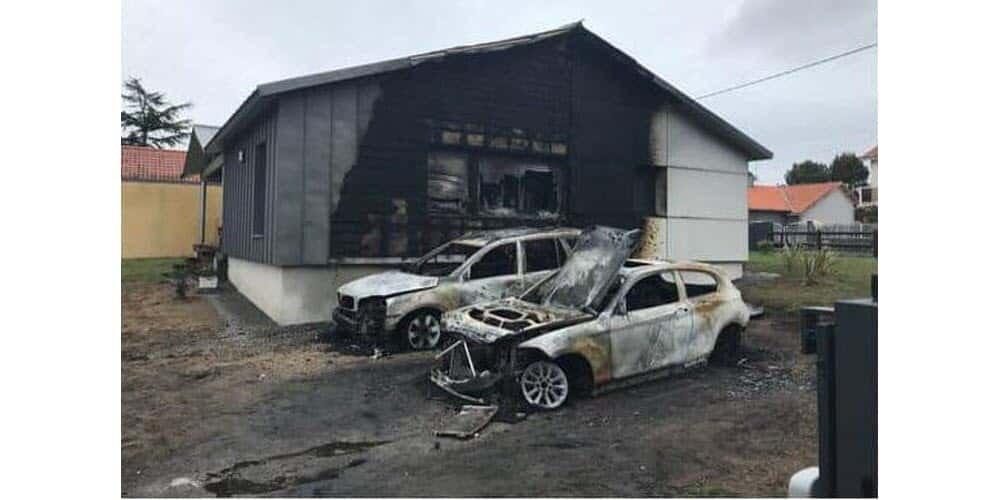 Le domicile incendié du maire. Capture d'écran Facebook