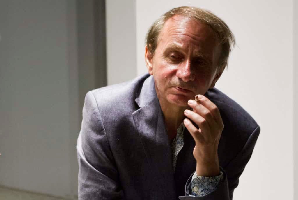 Michel Houellebecq en conférence à Buenos Aires en 2016